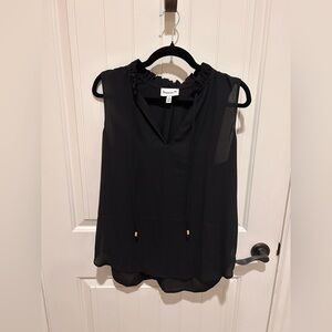 NWT: Veronica M Black Sleeveless Shirt